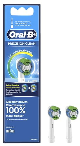 Braun Oral-B Aufsteckbürsten Precision Clean 2er (für alle rotierenden Zahnbürsten von Oral-B)
