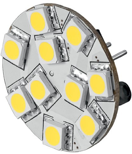 Goobay 30336 LED-Chip für G4 Lampensockel mit 10 SMD LEDs Leuchtfarbe warm weiß / Pins rückseitig