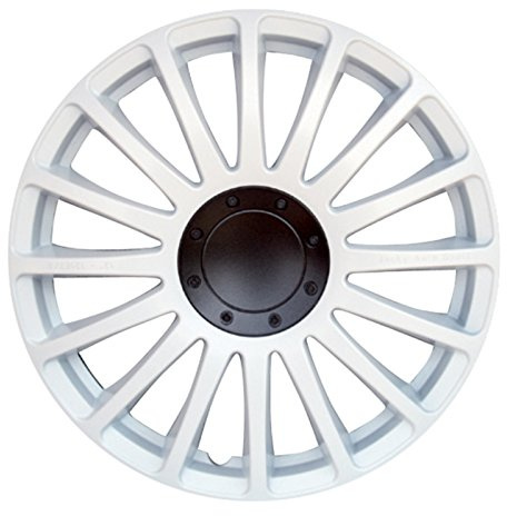 ZentimeX Radkappen Radzierblenden Radabdeckungen 15 Zoll #149 White WEIß
