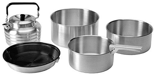 Vango Cook Set - Aluminium Camping Cookware Set - Silver