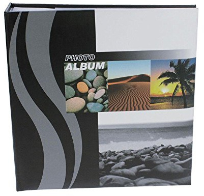 Dorr Wave Palme Fotoalbum Einsteckalbum für 200 Fotos, Mehrfarbig, 6 x 4-Zoll