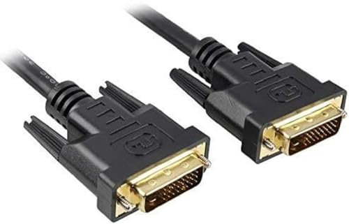 PremiumCord DVI Verbindungskabel - 5m, Dual-Link, DVI-D (24 + 1) Stecker auf Stecker, Digital, Full HD 1080p, max. Auflösung: 2560 x 1600 Pixel 60Hz, Farbe schwarz