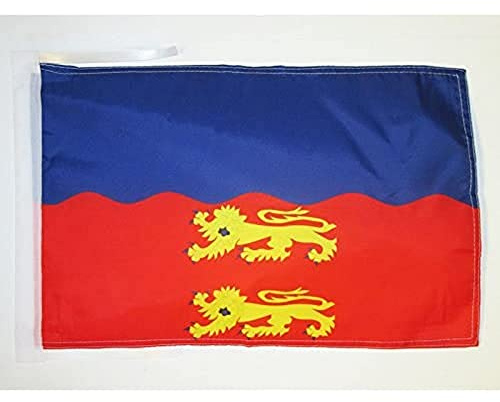 AZ FLAG - Calvados Flag - 18'' x 12'' - 100% Polyester French department - France Small Banner with Two Cords - Fade Resistant - Vivid Colors - 18x12 in - 45x30 Cm