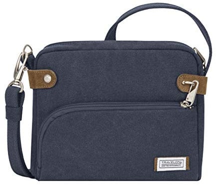 Travelon Unisex-Erwachsene Diebstahlsichere Heritage-umhängetasche Reisetaschen, Marineblau