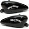2 Adesivi Stickers Worldcustom compatibili con Harley Davidson MOTOR CO. da serbatoio Moto Custom (BIANCO)