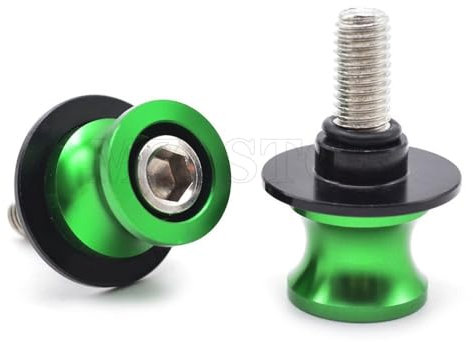 MZ-STORE 2pcs Ständeraufnahme M8*1,5 Bobbins Montageständer für Z900 Z800 Z1000 Z650 ZX10R ZX6R S1000XR CBR250R CBR600RR CBR900RR CBR954RR (Grün)