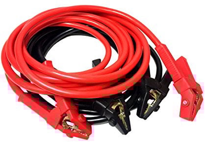 IWH - Cavo di avviamento professionale in rame da 6 m, 50 mm² | Cavo di avviamento professionale per batterie da 12 e 24 Volt | Cavo di avviamento per auto e camion | Contenuto: 1 cavo di avviamento;
