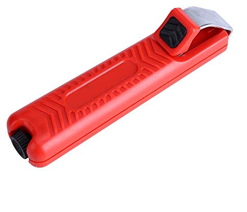 Nikou Kabel-Abisolierzange - Mini-Messer Abisolierzange Crimpzange Crimpwerkzeug für PVC, Gummi, 8-28 mm Durchmesser - Silikon-Gummisilikon, Teflon-Kabel