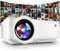 PONER SAUND Projecteur, mini projecteur 1080p amélioré 2024, compatible avec projecteur vidéo home cinéma, compatible avec USB, VGA, AV, SD, HDMI, smartphone, PC, ordinateur portable, PS3, PS4