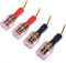 CNCESS CESS-162 Pin Banana Plug to 4mm Female Banana Jack/Speaker Wire, 4 Pack (Screw-Type to 4mm)