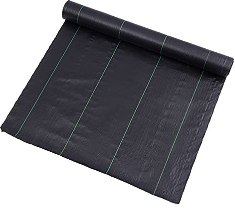 Gmjay Unkrautbarriere Landschaft Landwirtschaftliches Anti-Gras-Tuch Unkraut-Barrierematte Unkrautblock-Gartenmatte Bodenstoffabdeckung,1x200m