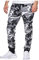 Wlabe💋 Homme Cargo Pantalon Camouflage Hommes Combat Pantalons Treillis Militaire Multi Poches Pantalons de Travail Sport Cordon de Serrage Survêtement Lâche