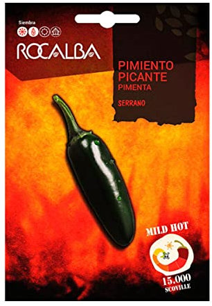 Semillas Pimiento Picante Serrano - Rocalba