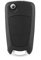 Coque porte-clés, étui à clé noir 2 boutons pour remplacement de voiture pour Opel Corsa Astra Vectra Zafira