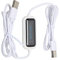 Câble de Transfert de données PC à PC, câble de Transfert de fichiers de données Haute Vitesse Lien Souris en Ligne Partage de Clavier Pont USB synchronisé câble LED pour Ordinateurs
