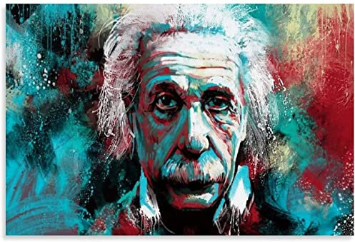 Holz Puzzle 1000 Teile Albert Einsteins denkendes hängendes Gemälde Puzzles für Erwachsene und Kinder anspruchsvoll 1000 Piece 29.5x19.6inch(75x50cm) Kein Rahmen