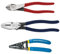 Klein Tools 80121 Abisolierzangen-Set mit Abisolierzange, Lineman-Zange und Seitenschneider, 3-teilig