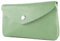 modamoda de P11 Portefeuille en cuir pour femme, taille M, fabriqué à la main en Italie, Gris vert, m, Petit porte-monnaie léger