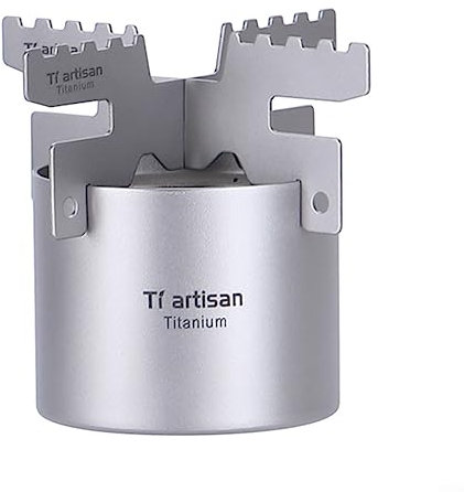 Réchaud à alcool en titane léger pour camping 100 ml