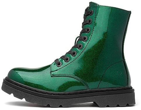 Heavenly Feet Justina Womens Emerald Glitter Boot - Size 4 UK - Green