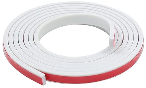 Flexible Zierleiste Selbstklebend, Deckenleisten, Leiste Dekorative für DIY, Dekoration, Spiegelrand, Wand, Bilderrahmenränder, Schrankkanten Weiß (8mm*5mm*5M)