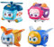 Super Wings EU770491 - Super Pets im 4er Pack, ca. 4,3 cm große Super Haustiere mit wechselbaren Gesichtsausdrücken und Lichteffekten, für Kinder ab 3 Jahren