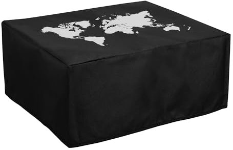 kwmobile Cover kompatibel mit Canon Pixma TS5150 / 5151 / MG 2555 - Tasche Hülle Drucker - Staubschutzhülle Schutzhaube Schutzhülle - Weiß Schwarz Travel Umriss