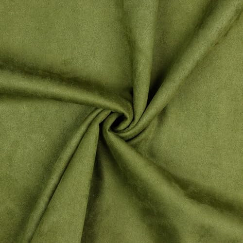 Waschleder | Wildlederimitat | Suede | Stretch | 320 g/m2 | 50x150cm | Meterware | viele Farben (pickle)
