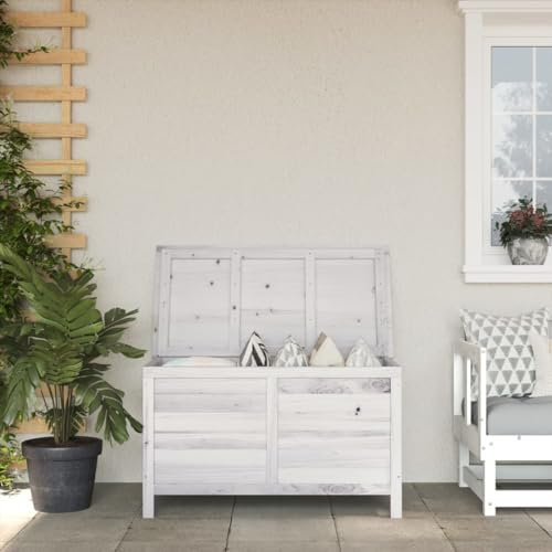 ShGaxin Arcón de jardín Madera Maciza Abeto Blanco 99x49,5x58,5 cm, Arco Jardin Exterior, Rosal Trepador, Arco Boda, Arco para Plantas Trepadoras, Arco Flores