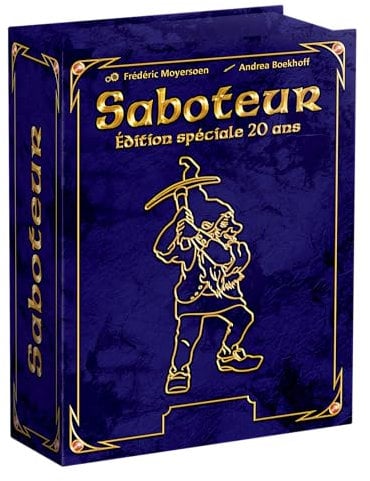 GIGAMIC Saboteur – Das berühmte Spiel mit versteckten Rollen – Bluff-Spiel – Format Geburtstagsausgabe