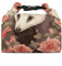 YKUDBN Tragbare Lunchtasche für Damen und Herren, Opossum und Rosen, geeignet für Reisen und Arbeit, Lunchbox-Tragetasche.