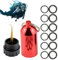 Shenrongtong Scuba Diving Tank Schlüsselanhänger, Scuba Dive - Kit | Tauchen - Schlüsselanhänger Tauchzylinder | Gehäuse aus Aluminiumlegierung, 12 Stück -Ringe, Zubehör, passend