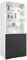Vladon Vitrine Granada, Armoire Vitrée Made in Germany, avec Porte en Verre et Insert en Verre, Blanc Mat/Noir Mat (50 x 122,5 x 34,5 cm)