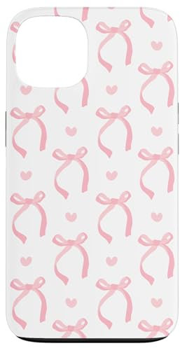 Aesthetic Pink Ribbons and Bows in Watercolor Case for iPhone 13
