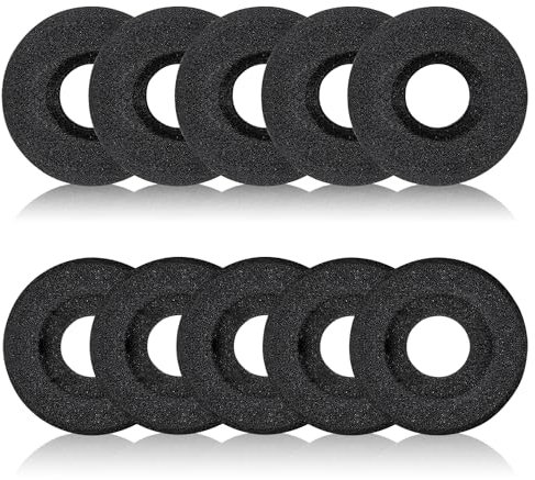 Ohrpolster für Plantronics Headset, Ersatz Kopfhörer Pads Abdeckungen Ohrpolster für Plantronics HW261N HW251N HW520 Blackwire 3210 3220 3310 3320 C3225 Jabra PRO 920 930 9450 Biz 2300 2400 (10 Stück)