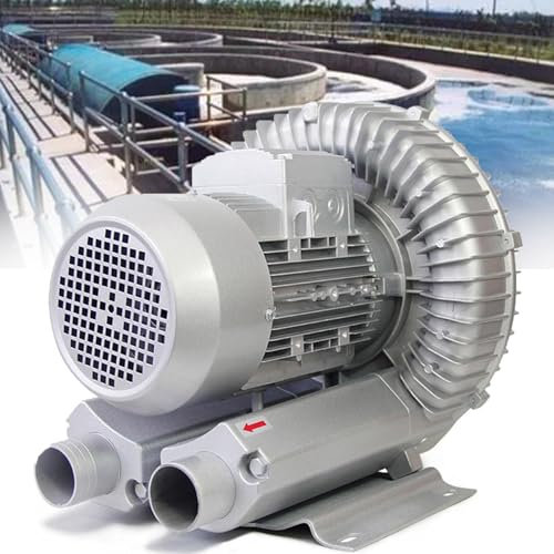 Soplador De Bomba De Aire, Soplador De Bomba De Aire Industrial De Alta PresióN De 0,16 A 2,01 Hp, Aireador De OxíGeno Para Acuarios, Pecera, Estanque, Acuicultura O AireacióN De Aguas ,1100w/1.48hp