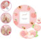 48pcs Peach Nail Varnish Remover Pads - Gel & Regular, Portable Wipes, Lint Free