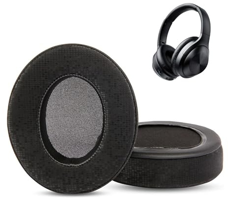 HTINDUSTRY Ersatz Ohrpolster Polster kompatibel mit iTeknic Active Noise Cancelling IK-BH002 Kopfhörern Ohrpolster mit weicherem Proteinleder/Memory Foam