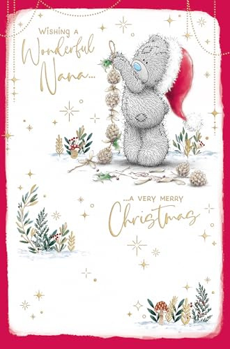 Me To You Tatty Teddy Weihnachtskarte für wundervolle Oma, 12,7 x 20,3 cm, offizielle Kollektion