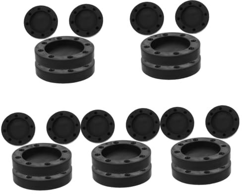 Gadpiparty 5 Set Poggiapiedi Antiscivolo E Antiurto Robot Lavavetri Scrubber Lavatrice E Asciugatrice Impilabili Cuscinetti Per Asciugatrice Elettrico Aria Black Colla Morbida Tpe 4 Pezzi * 5