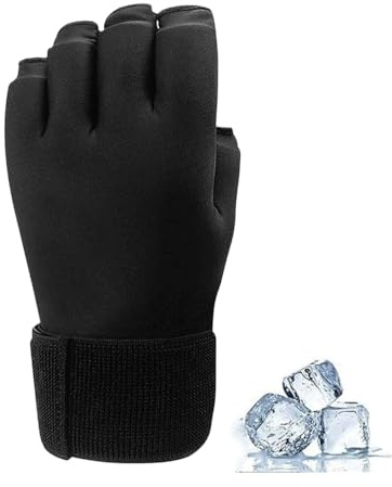 Guanti da impacco di ghiaccio in gel terapia tasca di ghiaccio per polso mano anti-shock protezione da polso a compressione fredda per artrite, tendinite, lesioni sportive