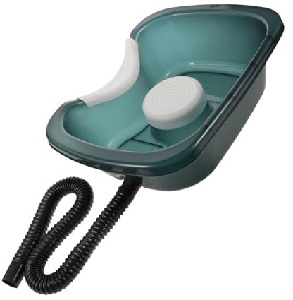 CALLARON Shampoo Eimer Toilettensitz Matratzen-organizer Haarwaschstation Für Haarwaschbecken Für Bettlägerige Sitzbad Für Toilette Badezimmerbehälter Bad Nach Der Geburt Sky-blue Pp