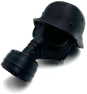 Syfunlv Abdeckkappe für Anhängerkupplung,Schutzkappe Anhängerkupplung Gasmaske Helm Form,Abdeckung Anhängerkupplung Lustig,Staubdicht Wasserdicht,für Deichselanhänger,Auto,Wohnmobil (S,Schwarz)