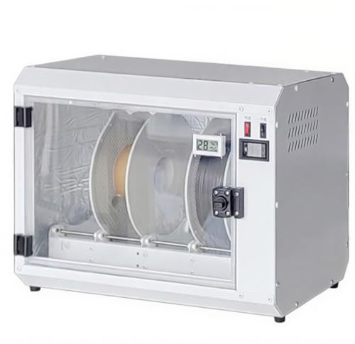 Scatola essiccatrice for filamenti for stampante 3D, essiccatore for filamenti a 4 bobine con circolazione dell'aria calda a 360°, controllo della temperatura da 0 a 70°C, scatola di stoccaggio