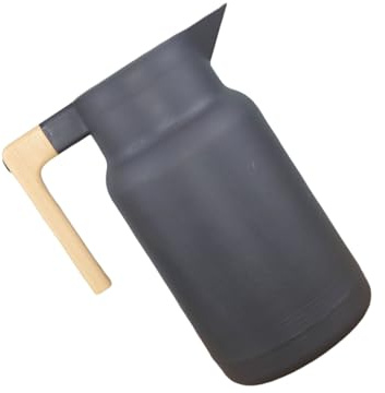 BUBEFSKD Robusta Borraccia Isolata da 1 Litro con Manico in Legno Antiscivolo E Base Girevole Facile Manutenzione Dispenser d'Acqua Isolato Facile da Pulire