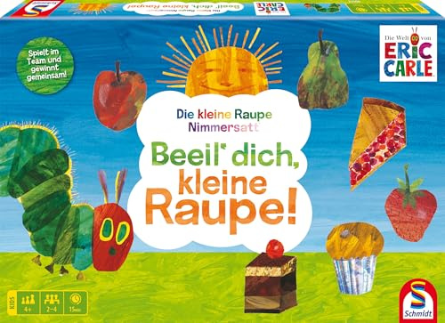 Schmidt 40671 Beeil Dich, kleine Raupe! Lernspiel, ab 3 Jahren | Die kleine Raupe Nimmersatt