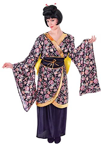 Bristol Novelty Costume de Geisha. Adulte, AC625, Multi-Colour, Size 10-14 Halloween