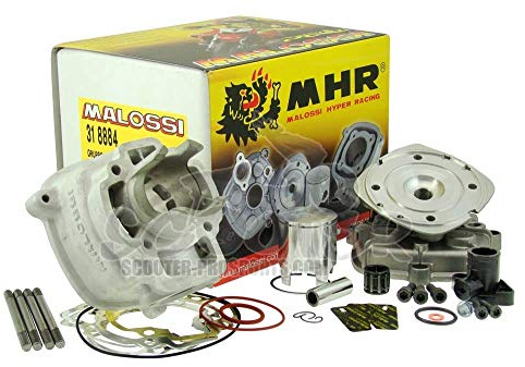 Zylinderkit Malossi MHR Team 50cc für Piaggio LC | Wassergekühlt, 85 mm Pleuel, 12 mm Kolbenbolzen, OEM 31 8884, 318884 kompatibel mit Aprilia SR 50 R LC ab Bj. 2005