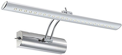 GLOBO 3 Watt LED Wand Leuchte Lampe Chrom Acryl-Elemente beweglich Schalter 4000K 78301