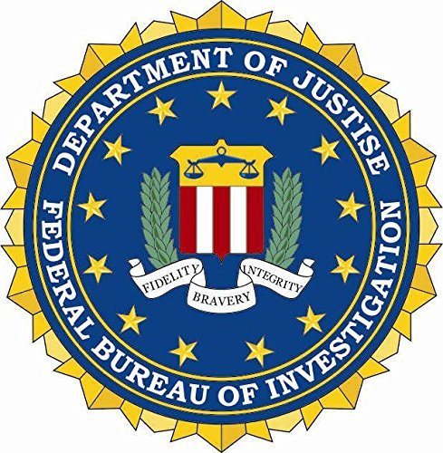 U24 Aufkleber FBI Seal Siegel Autoaufkleber Sticker Konturschnitt